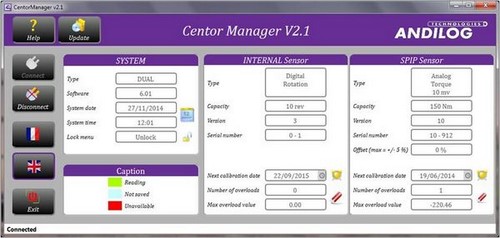 Centor Manager, software de configuración para dinamómetros y torquímetros Centor